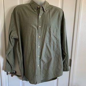 Men’s Green Collared Shirt - American Khakis by Van Heusen Size L